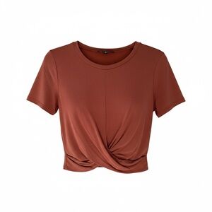 Terra Cotta Twist Crop Top